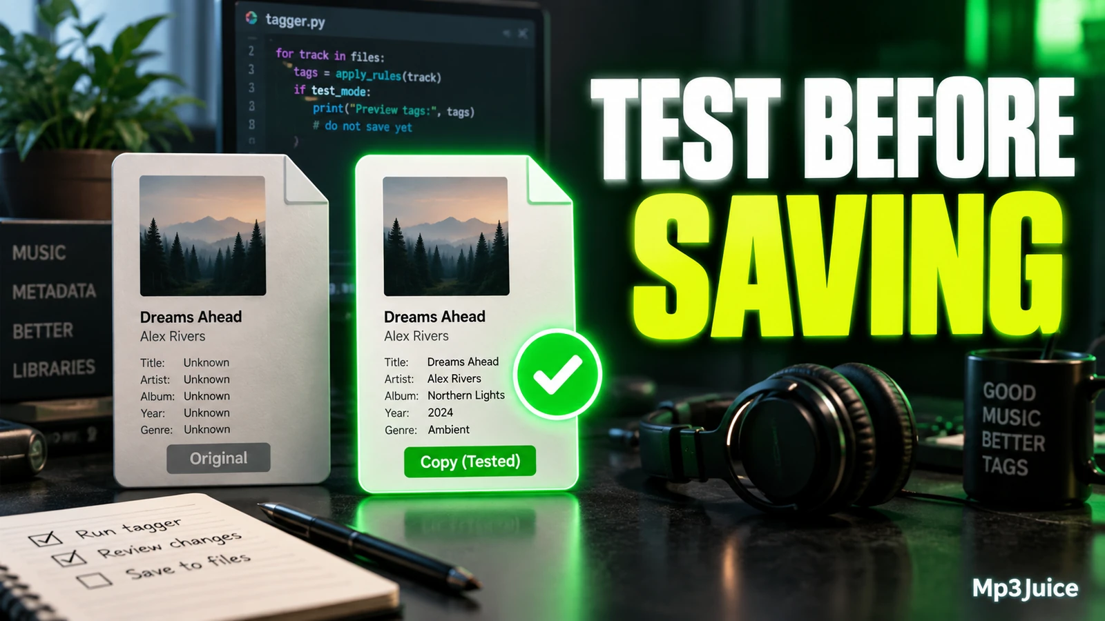 Test a Tagger Script on Music Copies in Picard